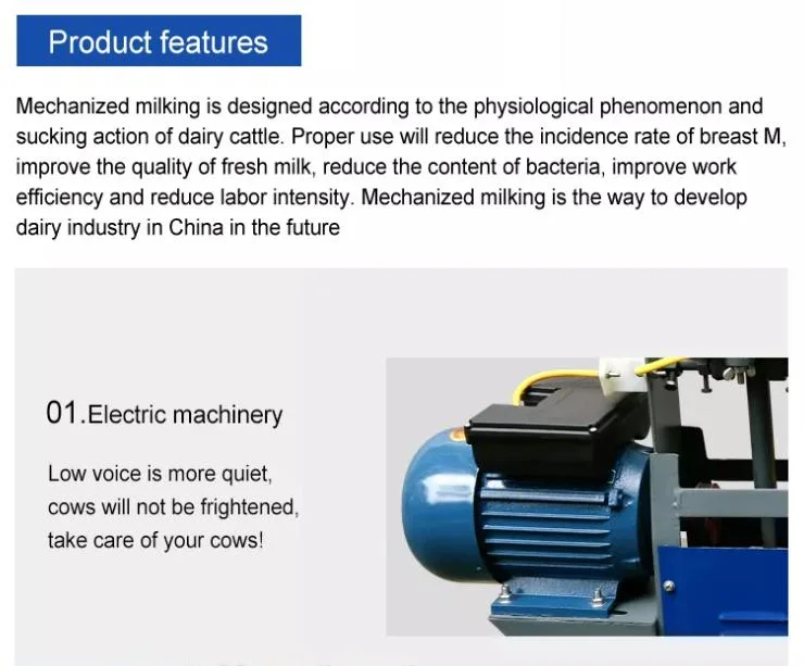 Factory Best Cow Farm/House Equipment Livestock Machinery Poultry Milking Machine