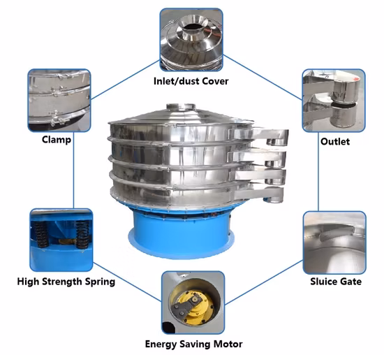 Tfzd Machine de tamisage de granulés d'alimentation de poulet d'aliments pour animaux Machine de criblage d'alimentation animale Machine de tamisage de granulateur d'alimentation de volaille